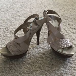 Michael kors open toe heals